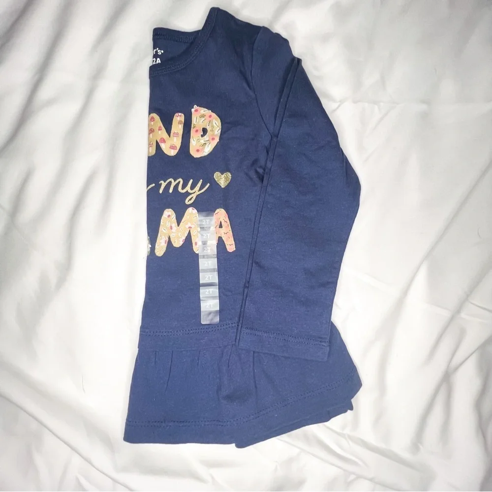 Carter’s Toddler Girls ‘Kind Like My Mama’ Peplum Jersey Top, 2T